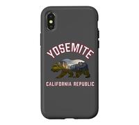 Carcasa para iPhone X/XS California Republic Bear Yosemite Valley National Park Flag