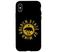 Carcasa para iPhone X/XS California Republic Golden State of Mind Angustiado