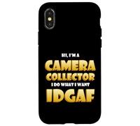 Carcasa para iPhone X/XS Camera Collector Idgaf Photographer Costume Vintage Cameras