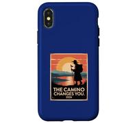 Carcasa para iPhone X/XS Camino De Santiago 2026 Vintage Hiking Pilgrim St James