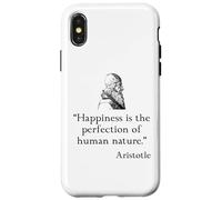 Carcasa para iPhone X/XS Camisa de Aristóteles sobre la Felicidad Filosofía de Aristóteles