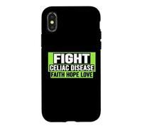 Carcasa para iPhone X/XS Camisa de Lucha contra la Enfermedad celíaca - Conciencia sobre la Enfermedad celíaca