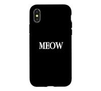 Carcasa para iPhone X/XS Camisa That Says Meow: un diseño Que Dice Miau