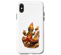 Carcasa para iPhone X/XS Camisa Tiki Man King of The Grill - Funny Island BBQ Tiki Art