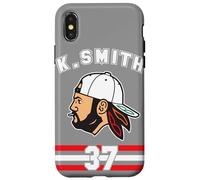 Carcasa para iPhone X/XS Camiseta de Kevin Smith VASHL Street Hockey League, Equipo 37 Hawks
