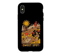 Carcasa para iPhone X/XS Canasta con Hoyos Sweet Spot Mountain Fairway para Jugadores de Disc Golf