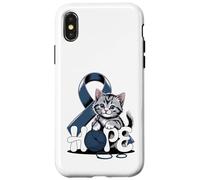 Carcasa para iPhone X/XS Cáncer de Colon - Cinta de concientización sobre el cáncer colorrectal