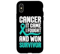 Carcasa para iPhone X/XS Cáncer Llegó Luché Y Gané Sobreviviente