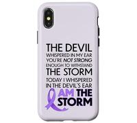 Carcasa para iPhone X/XS Cancer Warriors I Am The Storm, I Will Survive and Beat It