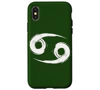 Carcasa para iPhone X/XS Cáncer Zodiaco Astrología Signo el Cangrejo Dibujado