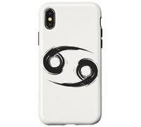 Carcasa para iPhone X/XS Cáncer Zodiaco Astrología Signo el Cangrejo Dibujado