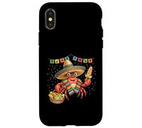 Carcasa para iPhone X/XS Cangrejo Mexicano Poncho Cinco De Mayo Fiesta Sombrero Meme
