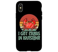 Carcasa para iPhone X/XS Cangrejos En Louisiana Softshell Crab Love
