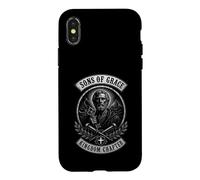 Carcasa para iPhone X/XS Capítulo de Sons of Grace Kingdom Christian Warrior