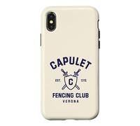 Carcasa para iPhone X/XS Capulet Fencing Club Romeo and Juliet Funny Book Lover