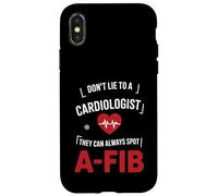 Carcasa para iPhone X/XS Cardiólogo Divertido Diciendo Que no mientas, detectan la Fiebre afib