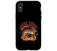 Carcasa para iPhone X/XS Carrete Cool Uncle Fish, Pescador, tío, Pesca de truchas