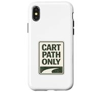 Carcasa para iPhone X/XS Cart Paths Only First Tees Jitters Public Golf Society Chistes