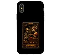 Carcasa para iPhone X/XS Carta de Tarot Darkness Skeleton Nail Boss The Nail Tech's Life