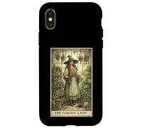 Carcasa para iPhone X/XS Carta de Tarot The Garden Lady Botanist Gardening
