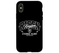 Carcasa para iPhone X/XS Carta universitaria de Risen Kingdom Eternal Glory Christian Faith