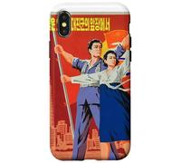 Carcasa para iPhone X/XS Cartel de Propaganda de Corea del Norte, Divertido Disfraz