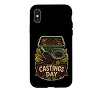 Carcasa para iPhone X/XS CASTINGS Day Cosecha Humus Lombriz Compostaje