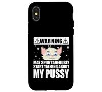 Carcasa para iPhone X/XS Cat Lover May Spontaneously Start Talking About My Pussy