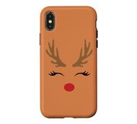 Carcasa para iPhone X/XS CENADO Antler Buffalo Cuadros Cuadros Reindeer Hunter Mujer
