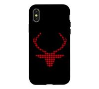 Carcasa para iPhone X/XS CENADO Antler Buffalo Cuadros Cuadros Reindeer Hunter Mujer