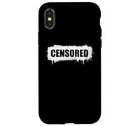 Carcasa para iPhone X/XS Censura Humor Diciendo Fanático