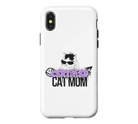Carcasa para iPhone X/XS Certified Cat Mom Cool Mother of Cats Kitten Style