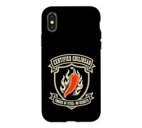 Carcasa para iPhone X/XS Certified Chilihead Tongue of Steel No Regrets Spicy Pepper