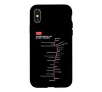 Carcasa para iPhone X/XS Changzhou Train Railway - Souvenir Route Map China