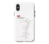 Carcasa para iPhone X/XS Changzhou Train Railway - Souvenir Route Map China