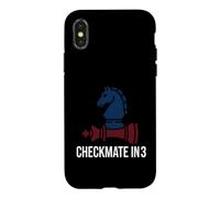 Carcasa para iPhone X/XS Chess Checkmate In 3 Knight Defeats King