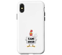 Carcasa para iPhone X/XS Chicken Game Don't Look At The Chicken Game Over Funny