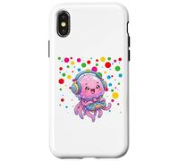 Carcasa para iPhone X/XS Children Spotty In Need Kids Dots Marine Animals Jellyfish