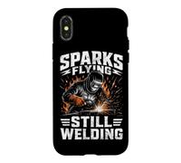 Carcasa para iPhone X/XS Chispas Volando Todavía Soldadura Soldador Metal Trabajador Hombres
