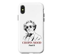 Carcasa para iPhone X/XS Chopin Mood Funny Classical Music Frederic Chopin Gafas de Sol