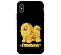 Carcasa para iPhone X/XS Chow Chow Spaghetti Fideos Comida Italiana Cachorro Am