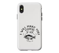 Carcasa para iPhone X/XS Christian Fisherman, Te Haré Pescadores De Hombres, KJV
