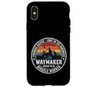 Carcasa para iPhone X/XS Christian Waymaker Promise Keeper Isaías 42:16 Diseño Retro