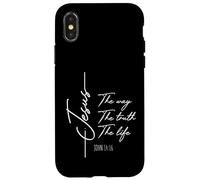 Carcasa para iPhone X/XS Christian Worship Women Men Kids Jesus The Way Truth Life