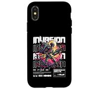 Carcasa para iPhone X/XS Ciencia Ficción Invasión Cyborg Guerrero Defendiendo Nuestro Reino
