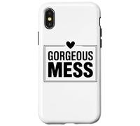 Carcasa para iPhone X/XS Cita Divertida del Caos del Amor Propio magnífico lío