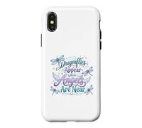 Carcasa para iPhone X/XS Cita Espiritual del Recuerdo del ángel de la libélula