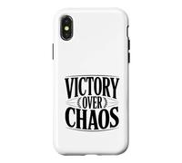Carcasa para iPhone X/XS Cita Motivacional inspiradora de Victoria sobre el Caos