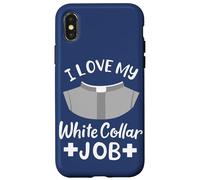 Carcasa para iPhone X/XS Cita Pastor I Love My White Collar Job Christian Believer