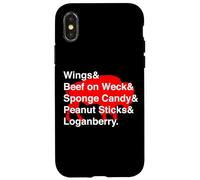 Carcasa para iPhone X/XS Classic Buffalo New York Foods Cute Buffalo NY Foodie
